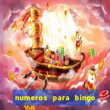 numeros para bingo de 1 a 90